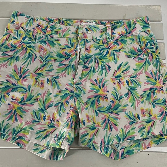 Pants - Floral Print Women’s Summer Shorts - White/Multi 8